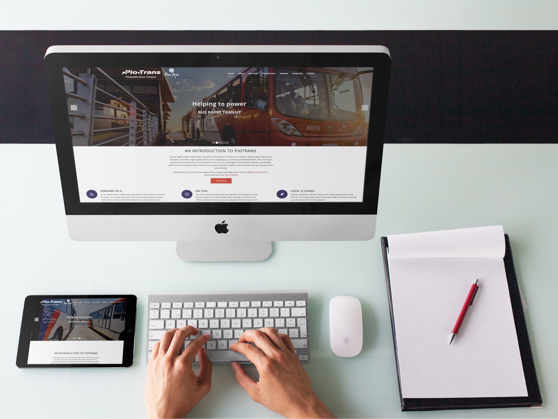 Piotrans Website (Desktop & Tablet) | KEMOSO